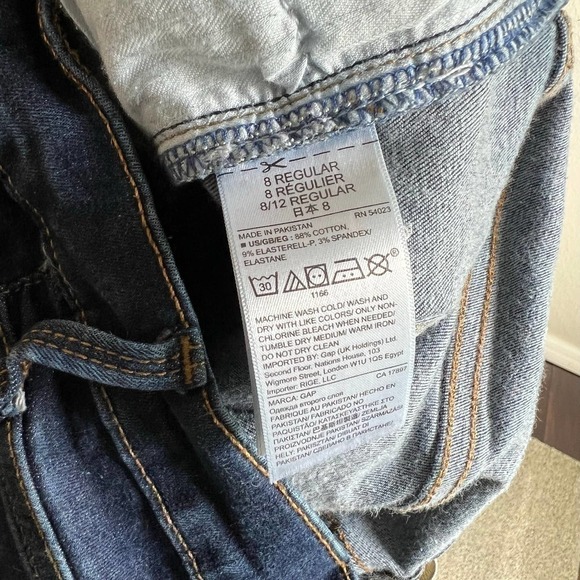 Gap 1969 True Skinny Jeans Mid Rise Dark Wash Soft Stretch Denim Women's 8 - Picture 5 of 7
